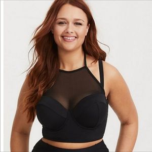 Torrid Vixen Halter Hi Neck Swim Top Size 1